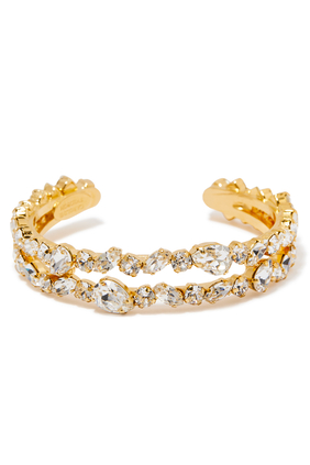 Gabriella Crystal Bracelet, 18k Gold-Plated Brass & Swarovski Crystal